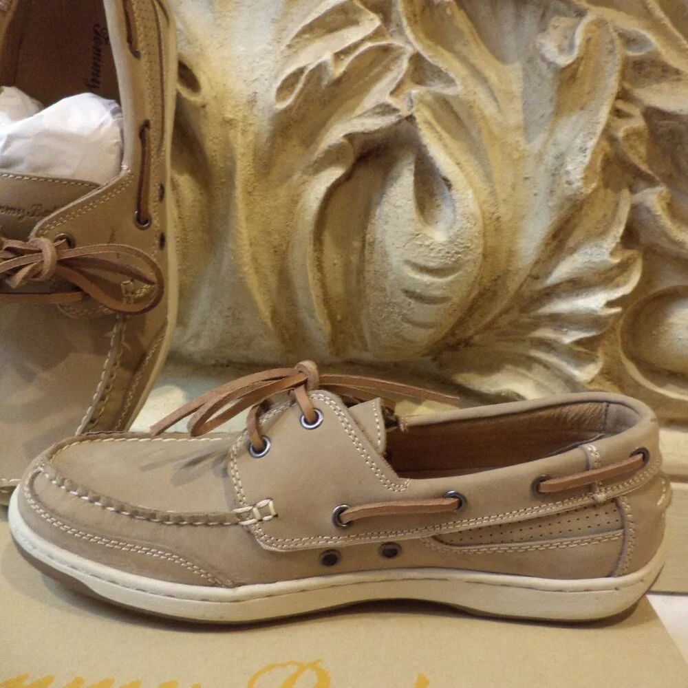 Tommy Bahama Men's Tan Boat Shoes